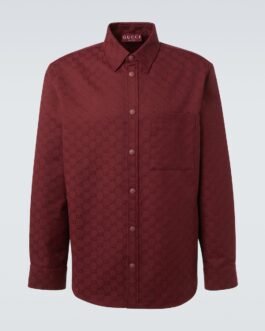 Chemise GG Canvas en coton mélangé