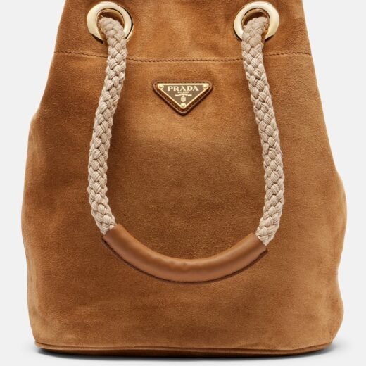 Prada Sac seau Mariner Small en daim