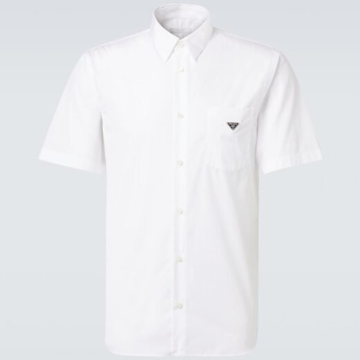 Prada Chemise en coton à logo