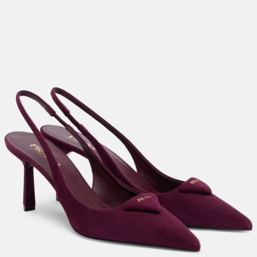 Prada Escarpins slingback 75 en daim