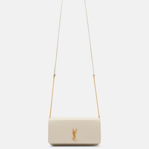 Saint Laurent Pochette pour téléphone Cassandre Mini en cuir