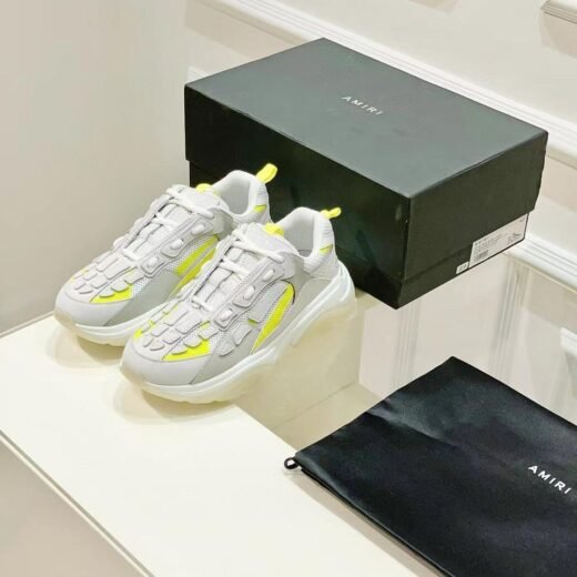 AMIRI Baskets basses en daim Bone Runner