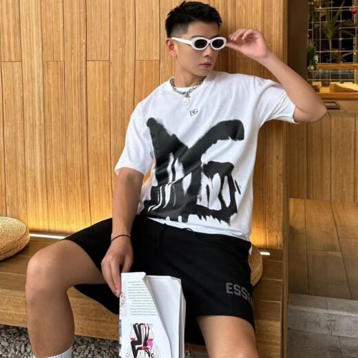 Dolce & Gabbana T-shirt skateur avec logo Street Style – Blanc