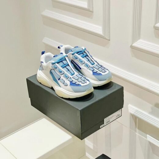 AMIRI BASKETS BONE RUNNERS BLANC/BLEU