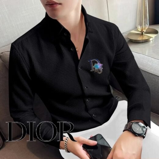 Dior Chemise artisanale en coton et lycra