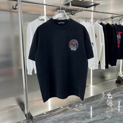 Chrome Hearts T-shirt à logo circulaire et épaules tombantes : streetwear emblématique