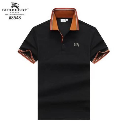 Burberry T-shirt homme coupe classique en coton à manches mi-longues