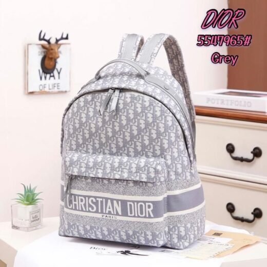 Dior Sac à dos de voyage Dior Oblique Jacquard GRIS/NOIR/BLEU
