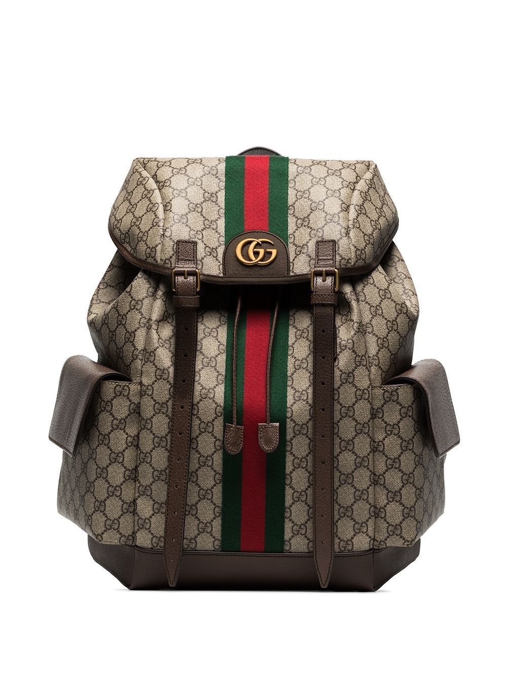 GUCCI || Sac à dos Ophidia taille moyenne NOIR / MARRON
