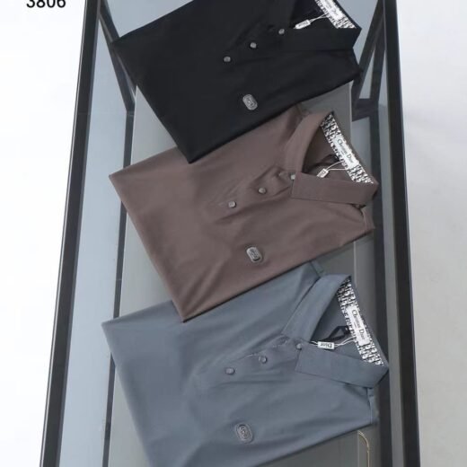 Dior Polo en coton piqué à logo brodé
