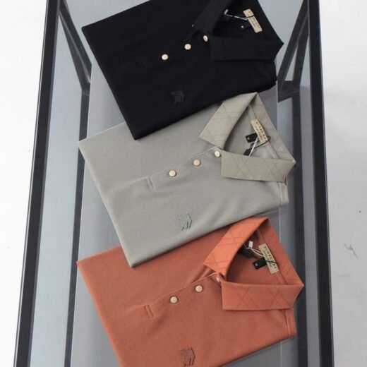 Burberry Polo à manches courtes avec patch logo