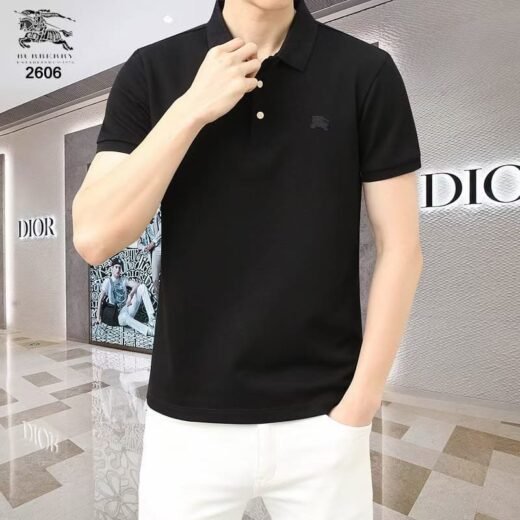 Burberry Polo à manches courtes avec patch logo