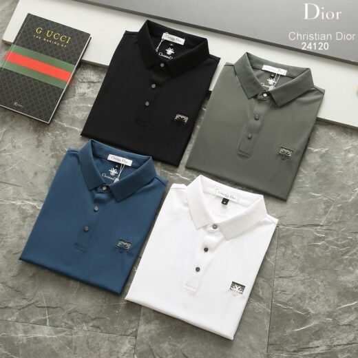 Dior Polo slim à imprimé logo pour homme