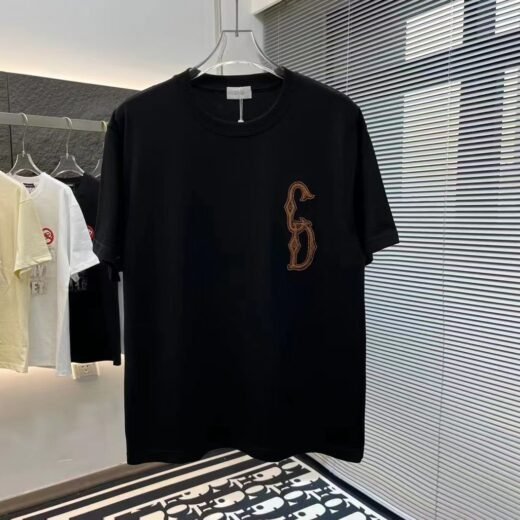 Dior T-shirt noir avec logo Emerson CD