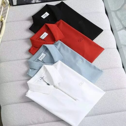 Ferragamo Polos sport à demi-zip