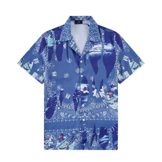 AMIRI T-shirt de bowling bandana délavé