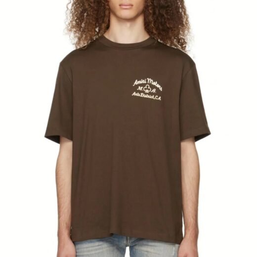 AMIRI T-shirt marron pour homme