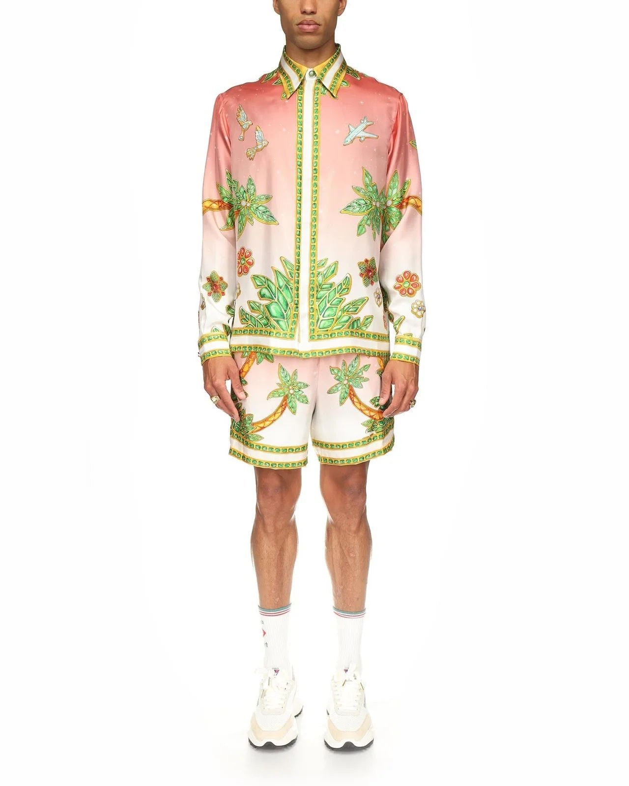 CASABLANCA || Chemise en soie du Lagos Tennis Club