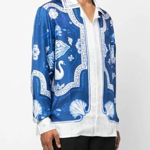 Casablanca Chemise bleue « Plat à Dessert »