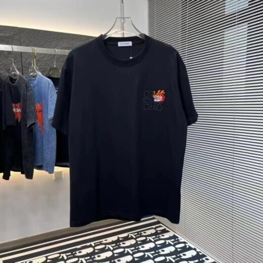 Loewe T-shirt manches courtes avec logo Anagramme / NOIR