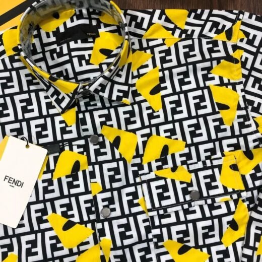 Fendi Chemise monogramme FF Signature pour homme