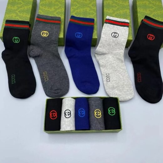 Gucci Chaussettes homme en pur coton avec logo brodé GG