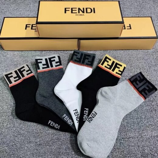 Fendi Chaussettes de sport extensibles avec logo FF