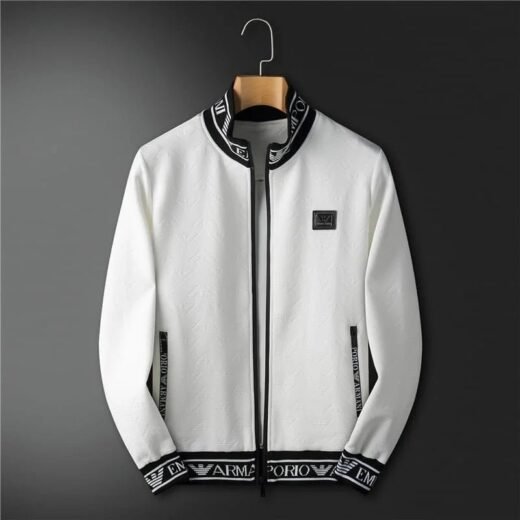 Emporio Armani Survêtement blanc à bords lacés pour homme