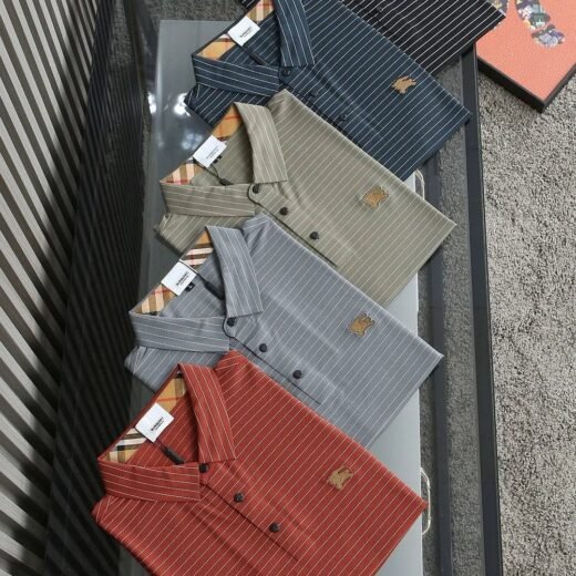 Burberry Polo en coton piqué à rayures