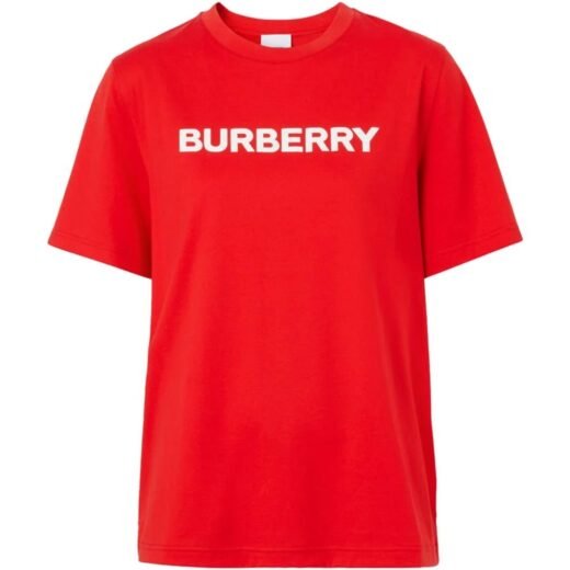 Burberry T-shirts graphiques rouges en coton Harriston pour homme