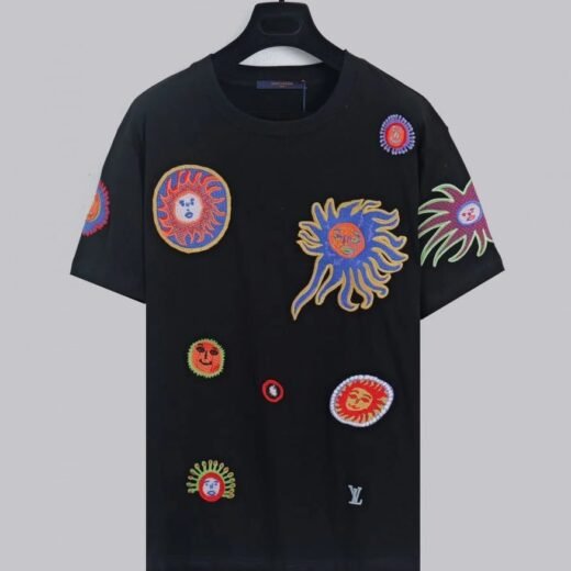 Louis Vuitton T-shirt ras du cou en coton à manches courtes