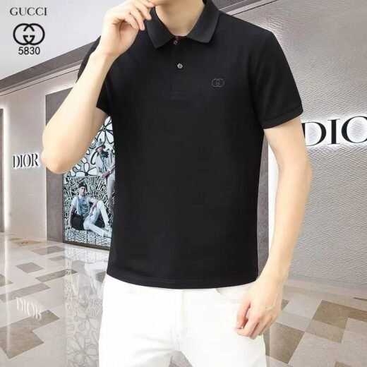 Gucci Polo slim extensible avec logo brodé GG