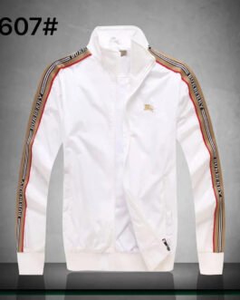 BURBERRY || Blouson aviateur à rayures contrastées Burberry