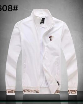 VERSACE || Blouson aviateur zippé à logo brodé Medusa