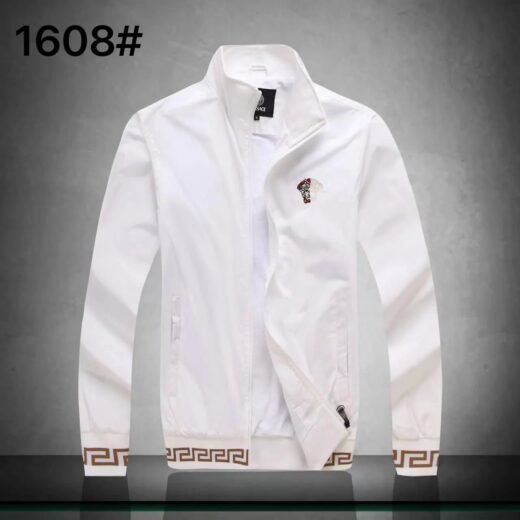 Versace Blouson aviateur zippé à logo brodé Medusa