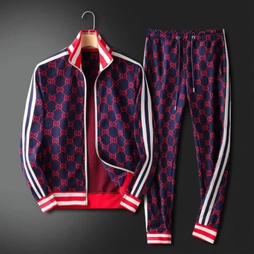 Gucci Survêtement en coton à logo jacquard GG Gucci