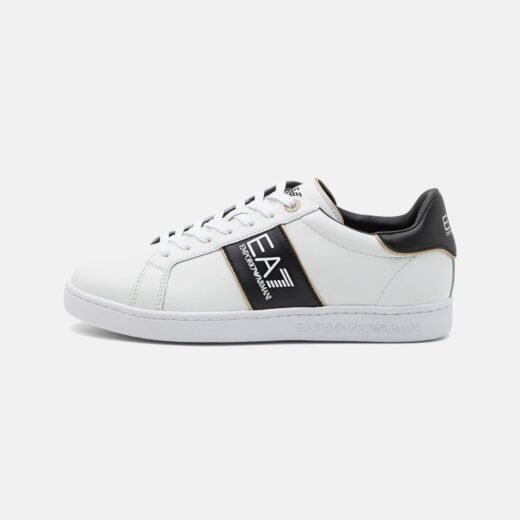 EA7 Emporio Armani CLASSIC UNISEX - Baskets basses - white/black/gold