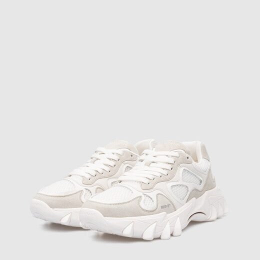 Balmain BASKETS BLANCHES À LOGO COMBO B-EAST