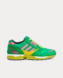 Baskets basses vertes en toile Adidas x Gucci ZX8000 GG