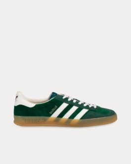 Baskets basses en daim vert Adidas x Gucci Gazelle