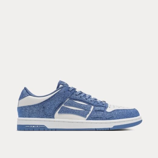 AMIRI Baskets basses Shimmer Skel-Top bleu/blanc
