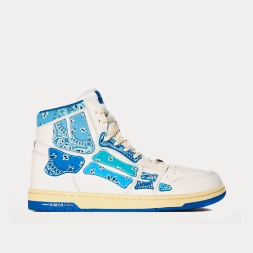 AMIRI Baskets montantes bleues Skel-Top Hi Bandana