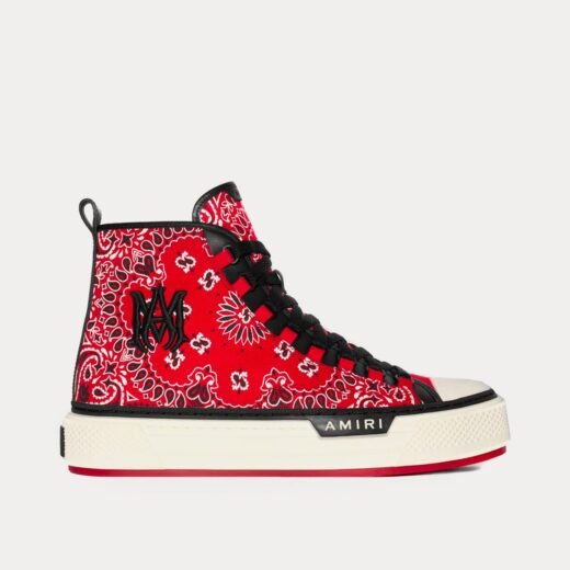 AMIRI Baskets montantes rouges Bandana MA Logo Court Hi