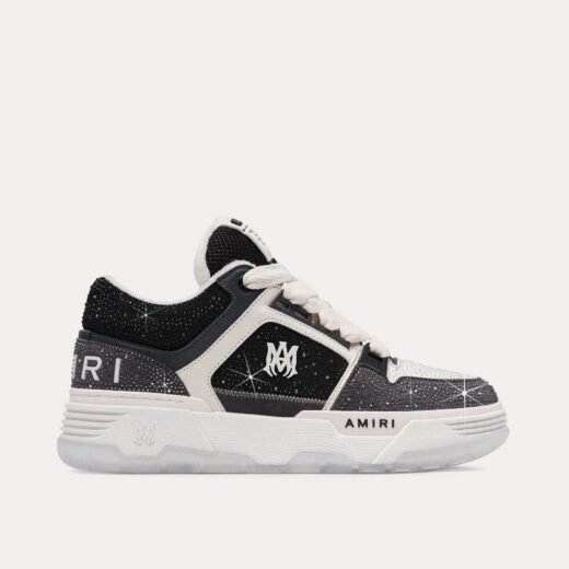 AMIRI Baskets basses noires MA-1 Crystal