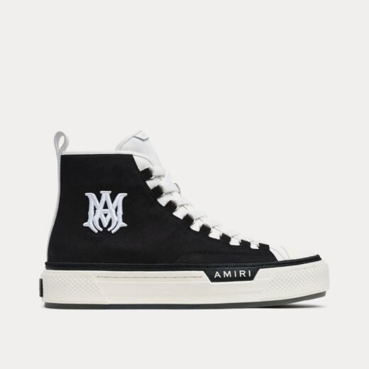 AMIRI Baskets montantes MA Court Hi noires et blanches