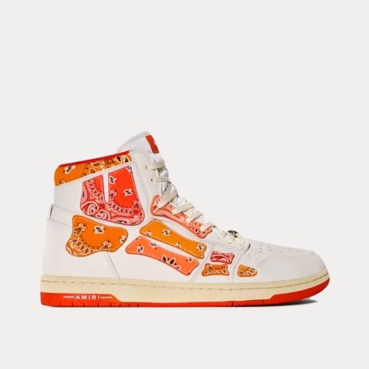 AMIRI Baskets montantes orange Skel Top Bandana