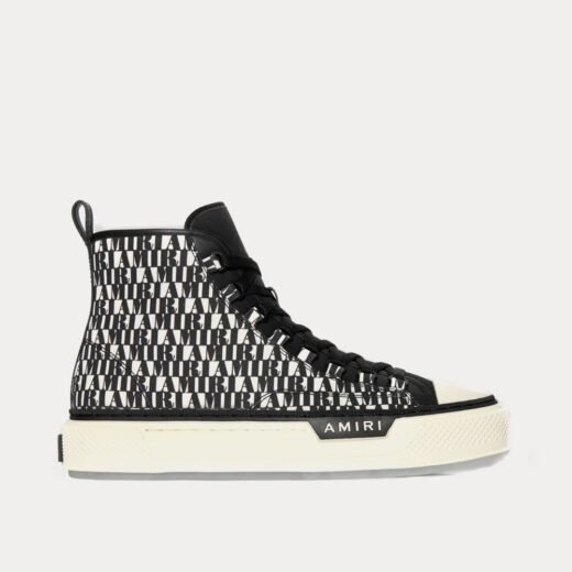 AMIRI Baskets montantes Court noires et blanches