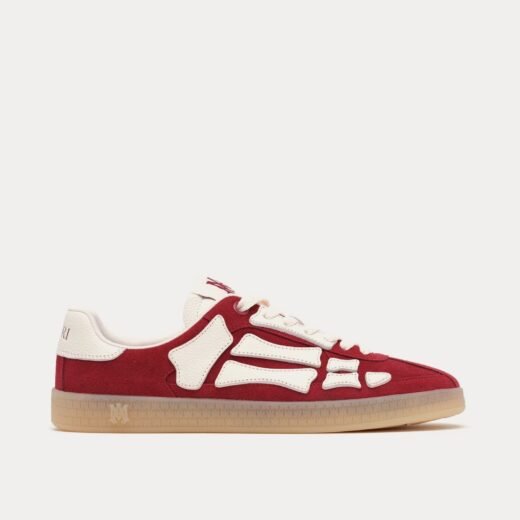 AMIRI Baskets basses Pacific Bones rouge foncé