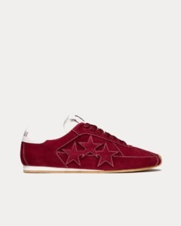Baskets basses Pacific Flat en daim bordeaux