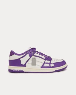 Baskets basses Skel-Top violettes et blanches